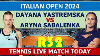 SABALENKA vs YASTREMSKA • WTA Rome 2024 [upl. by Geof]