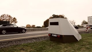 Enforcement Trailer Blitzer auf der A1  Neue mobile Blitzanlage [upl. by Peirce474]