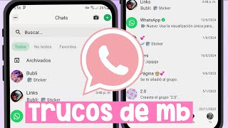 ✅Si usas WhatsApp Estilo IPhone MB en Android tienes que CONOCER estos NUEVOS trucos y FUNCIONES 🔥 [upl. by Ariajaj35]