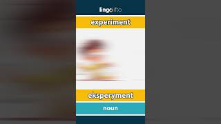 🇬🇧🇵🇱 experiment  eksperyment  learn English  Uczmy się angielskiego [upl. by Aicella]