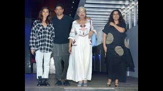 Farhan Akhtar and Shibani Dandekar enjoy DINNER with family amidst MARRIAGE RUMOURS [upl. by Nevar]