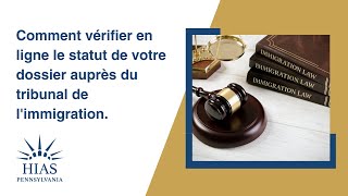 Comment vérifier en ligne le statut de votre dossier auprès du tribunal de limmigration [upl. by Tirma344]