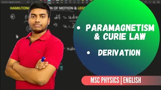 Paramagnetism and Brillouin Function Concept amp Derivation  Curie Law Derivation  iitkanpur [upl. by Clarey]