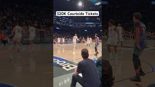 This is what the 20k Courtside Crown Club ticket is like at Barclays Center sports food vip [upl. by Marve]