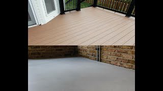 Wood or Concrete Deck Paint and Elastomeric Coating deck pooldeck patio deck pools coating [upl. by Beora]