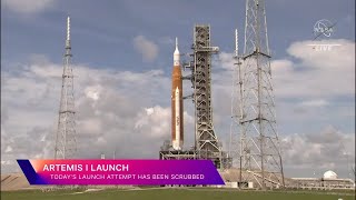 Second Artemis 1 rocket launch attempt scrubbed [upl. by Easton]