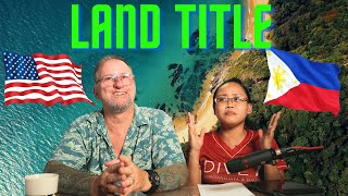 Land Title Process Philippines [upl. by Urbani923]