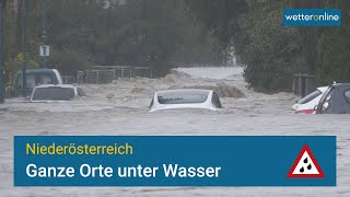 Ganze Orte in Niederösterreich stehen unter Wasser [upl. by Serena]