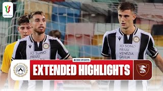 Udinese vs Salernitana Extended Highlights  Coppa Italia  CBS Sports Golazo  Europe [upl. by Isabelita]