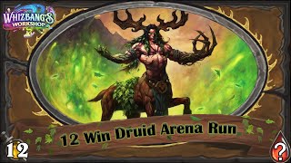 Even I Didnt Believe In This Deck 12 Win Druid Hearthstone Arena Run [upl. by Amat]