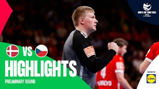 Nielsen helps Denmark overcome a slow start  Denmark vs Czechia  Highlights  Mens EHF EURO 2024 [upl. by Adelaja860]