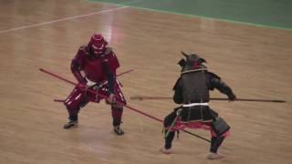 Samurai Spear Fighting in Armor  Sojutsu 槍術 [upl. by Anasor721]