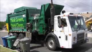 Waste Management CNG Converted quotThink Green Think Cleanquot Mack LEMcNeilus AFE [upl. by Yasdnil234]