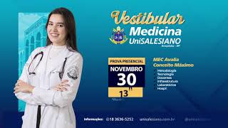 VESTIBULAR DE MEDICINA UNISALESIANO 2025  MULTIPLICANDO SONHOS [upl. by Cloe]