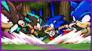 Maple Riot Sprite Animation Luz vs HedgehogVerse Sonic Sprite Animation [upl. by Ateekram]