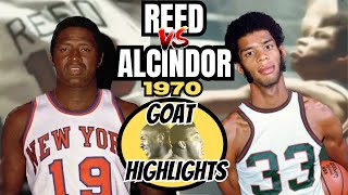 Lew Alcindor vs Willis Reed  True Highlights Offense Defense Missed Shots etc [upl. by Yseulta]