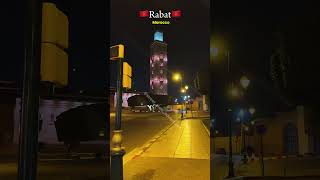 Rabat 🇲🇦Morocco Night Walking tour explore travel walkthrough vlog [upl. by Neivad506]