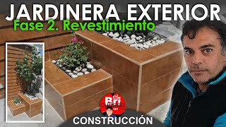 Como Hacer una Jardinera de Exterior de Obra Revestimiento [upl. by Norvell]