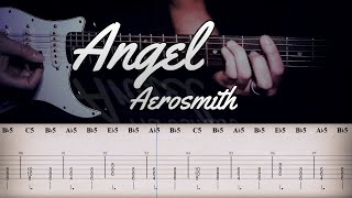 Angel  Aerosmith  Full TAB  Guitar Cover  Tutorial  Lesson [upl. by Acinemod170]