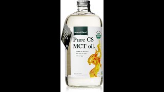 Natural Force Organic Pure C8 MCT Oil – Liquid MCT Oil in Glass Bottle [upl. by Craddock753]