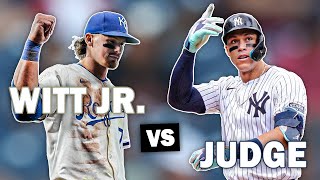 Bobby Witt Jr vs Aaron Judge for AL MVP [upl. by Auehsoj]