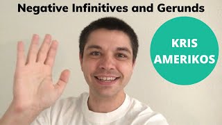 Negative Infinitives and Negative Gerunds  English Grammar in Use [upl. by Yesrej]