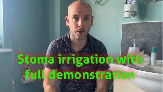 Stoma irrigation with full demonstration [upl. by Aerdnahc]