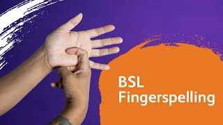 BSL fingerspelling [upl. by Lativa]