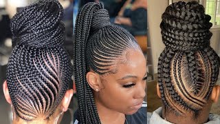 Latest ghana weaving hairstyle hairstyle [upl. by Eisiam]