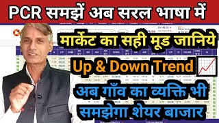 PCR देखना और PCR निकालना सिखिए सरल शब्दों में PCR से सटीक जानिए मार्केट का Up Trend और DownTrend [upl. by Corwin]