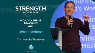 Keswick Portstewart 2024  Monday Bible Teaching with John Risbridger Comfort in Troubles [upl. by Yehs]