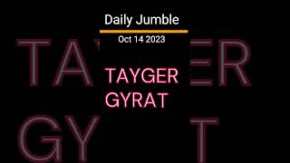 Daily Jumble Oct 14 2023  Jumble Answers for 10142023 [upl. by Allin]