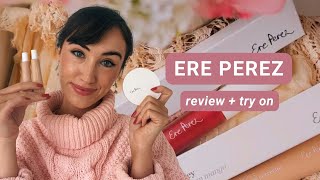 ERE PEREZ MAKEUP  SKINCARE REVIEW  vegan  cruelty free [upl. by Nivlen]