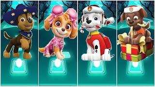 ALL PAW Patrol  The Mighty Movie Chase 🌟 Tuck 🌟 Ella 🌟 Marshall ☄️ Tiles Hop EDM Rush [upl. by Zwick]