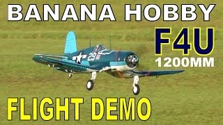 LX Models F4U 1200MM Folding Wing CORSAIR Flight Demo in HD By RCINFORMER [upl. by Rika14]