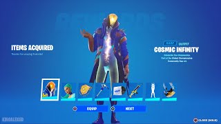 How To Get Champion Kyra amp Cosmic Infinity Skin FREE In Fortnite Global Championship Community Cup [upl. by Zacharie465]