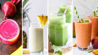 4 recettes de smoothies healthy pour lété sans sucre ajouté [upl. by Mccafferty]