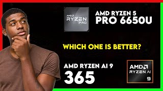 AMD Ryzen 5 Pro 6650U vs AMD Ryzen AI 9 365 Comparison [upl. by Lawler]