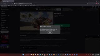 Fix Roblox Error start Experience  Experiences failed to load  User status may not be up to date [upl. by Peppi]