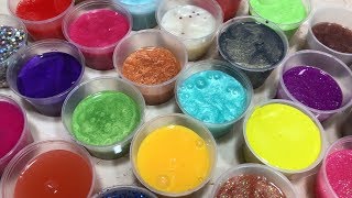 MIXING ALL MY SLIME  SLIME SMOOTHIE  SATISFYING VIDEOS  26 [upl. by Eilyab]