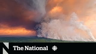 Largest wildfire in BC history nears major highway [upl. by Salaidh]