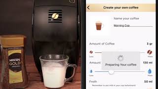 NESCAFÉ Gold Coffee Machine – App Demo [upl. by Aihtibat]