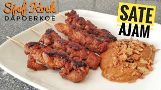 Sate Ajam Maken  Kipsate Recept  Sate Ayam Recept  Indonesische Keuken  Indonesisch Koken [upl. by Sredna]