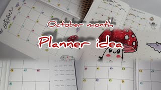 Monthly planner idea 🎃👻🍬 [upl. by Gretchen]