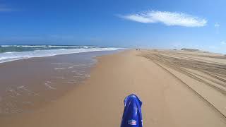 full send dirt bike riding on stockton beach nsw australia in summer 29 9 2019 [upl. by Oneida]