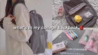 whats in my university backpack  pack with me  back to school 2021 🎒🧃 [upl. by Nicolais]