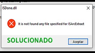 Error al extraer juego  Windows 1011  ISDonedll it is not found any file for isarcextract ✅ [upl. by Ellennod529]