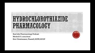 Hydrochlorothiazide Pharmacology [upl. by Hamfurd220]