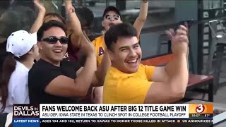 Arizona State football fans celebrate massive win College Football Playoff berth [upl. by Alisan420]