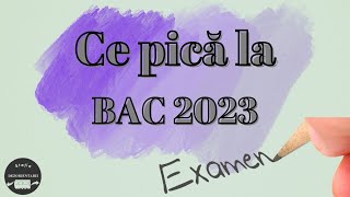 Ce pica la BAC 2023 [upl. by Harvie603]